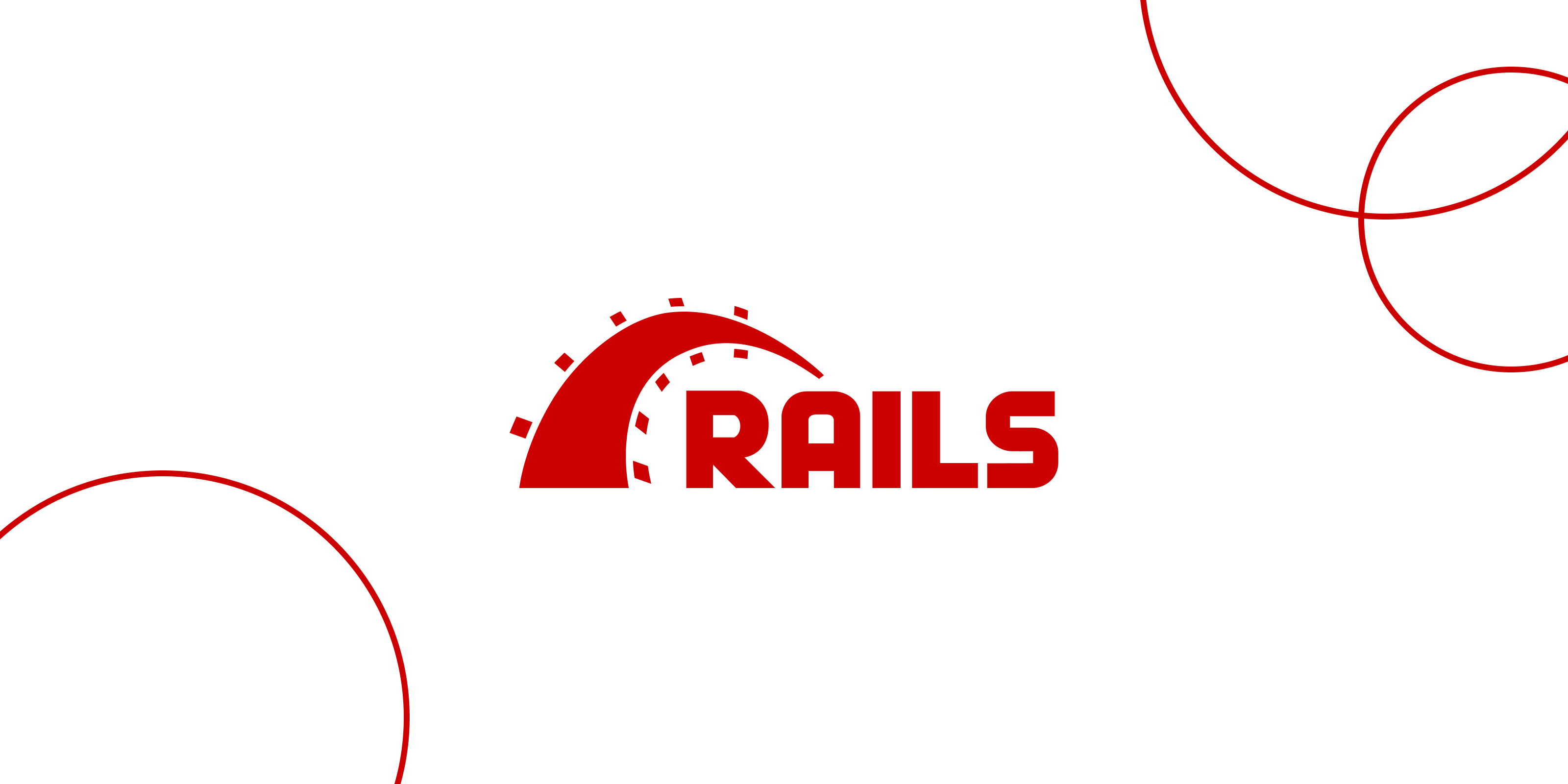 Image showcasing Ruby on Rails' logo